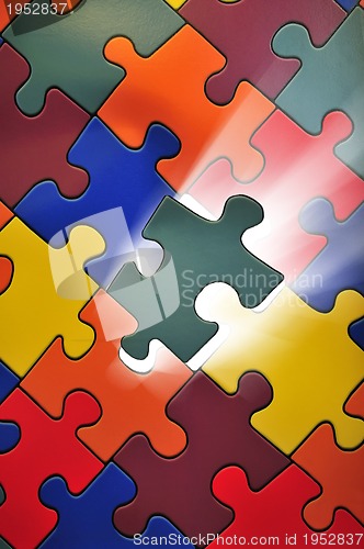 Image of Puzzle plane - one piece missing