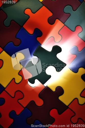 Image of Puzzle plane - one piece missing