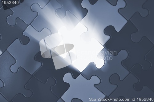 Image of Puzzle plane - one piece missing