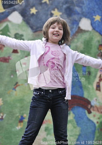 Image of happy girl outdoor