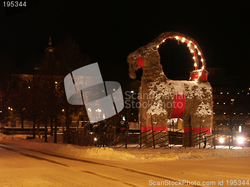 Image of The christmas goat in Gävle