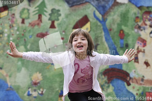 Image of happy girl outdoor