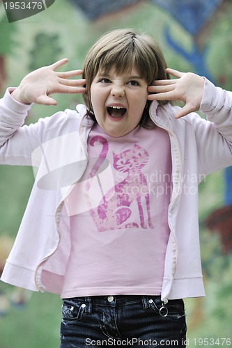 Image of happy girl outdoor