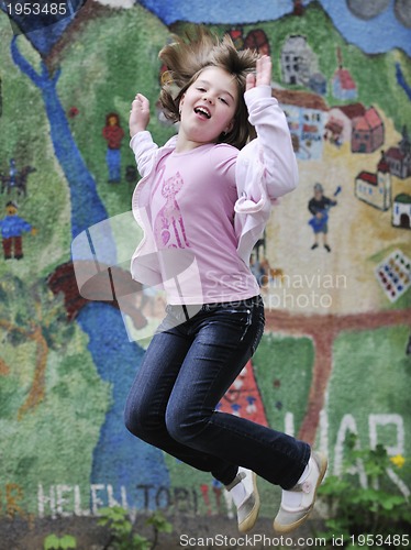 Image of happy girl outdoor