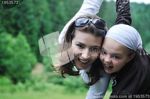 Image of happy family outdoor