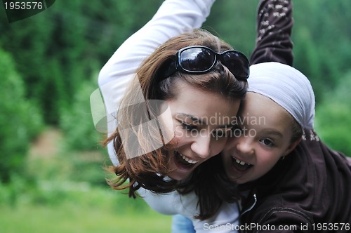 Image of happy family outdoor