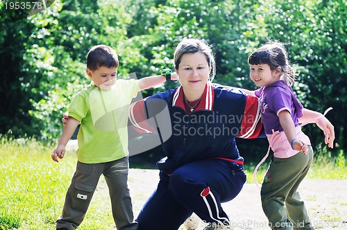 Image of happy family outdoor