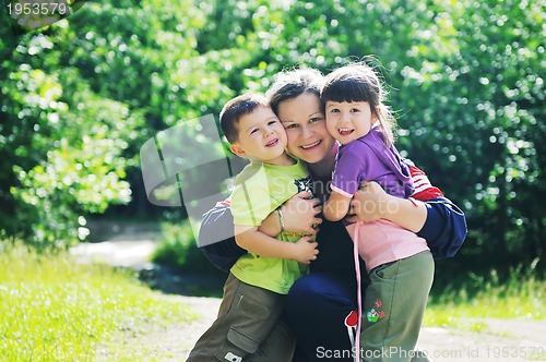 Image of happy family outdoor