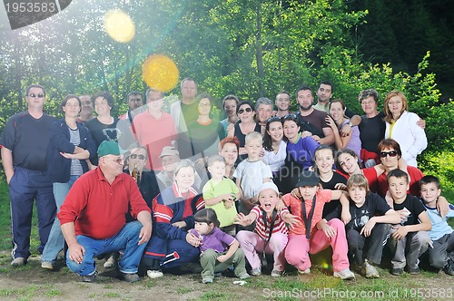 Image of family group portrait outdoor