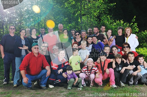 Image of family group portrait outdoor