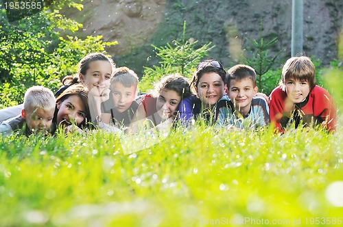 Image of child group outdoor