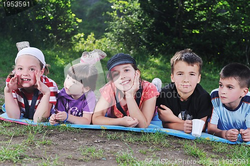 Image of child group outdoor