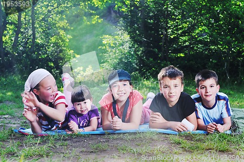 Image of child group outdoor