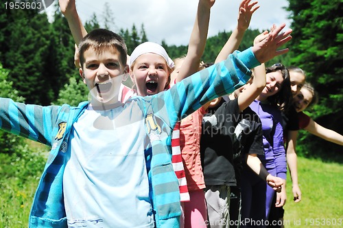 Image of child group outdoor