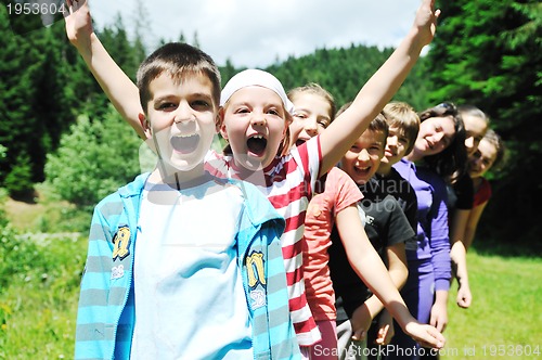 Image of child group outdoor