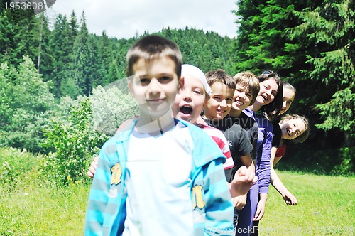 Image of child group outdoor