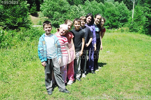 Image of child group outdoor