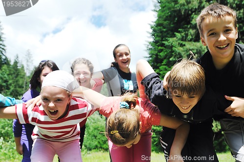 Image of child group outdoor