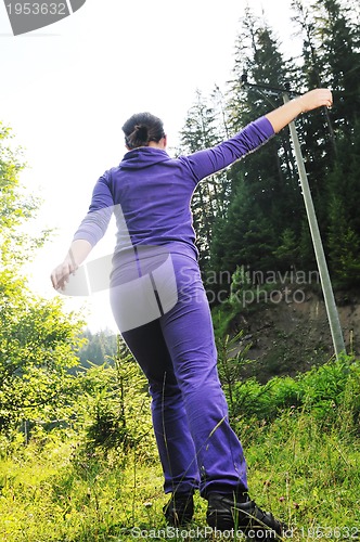 Image of girl jump outdoor