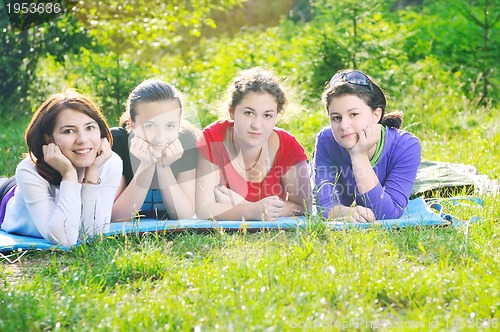 Image of child group outdoor