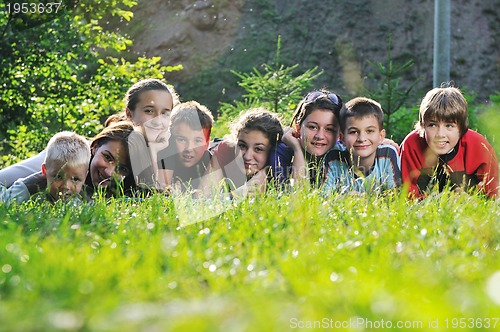 Image of child group outdoor