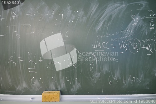 Image of university classroom board