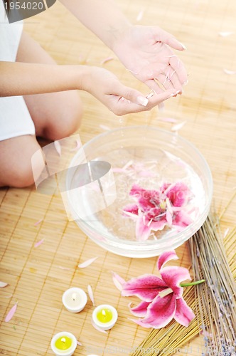Image of hand spa beauty treatment