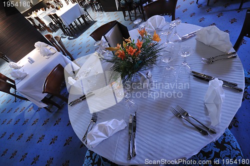 Image of restaurant table