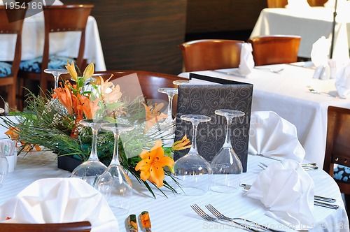 Image of restaurant table