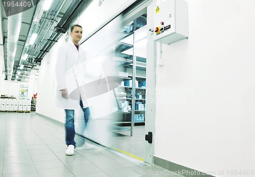 Image of medical factory  supplies storage indoor