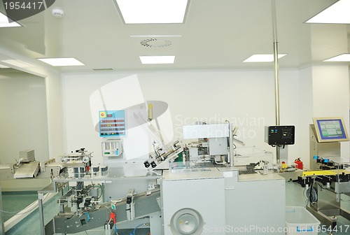 Image of medical factory and production indoor