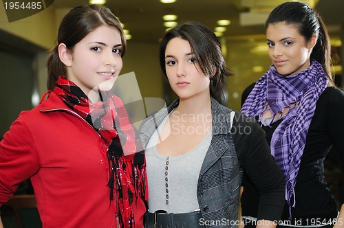 Image of young woman indoor