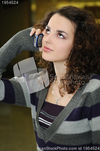 Image of young woman indoor