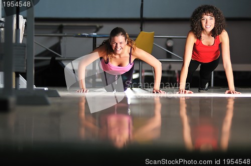 Image of group of women working out in