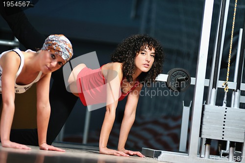 Image of group of women working out in
