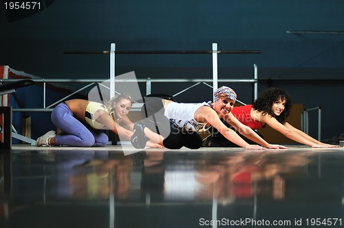 Image of group of women working out in