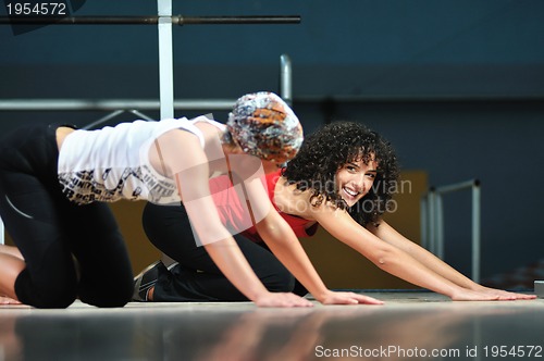 Image of group of women working out in