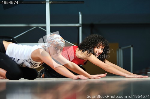 Image of group of women working out in