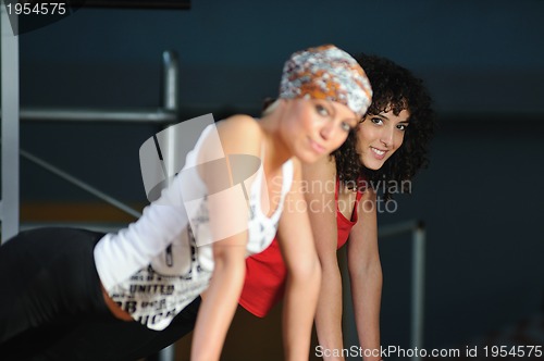 Image of group of women working out in