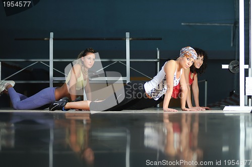 Image of group of women working out in
