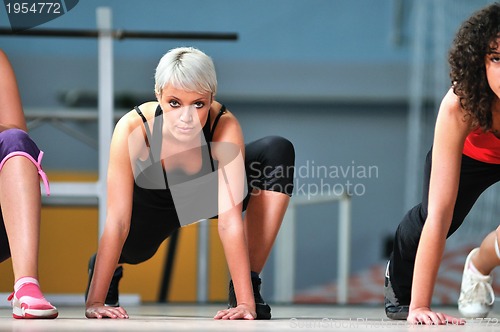 Image of group of women working out in