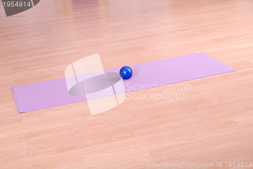 Image of .pilates ball in fitness club