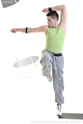 Image of man fitness isolated