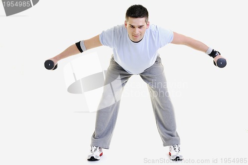 Image of man fitness isolated