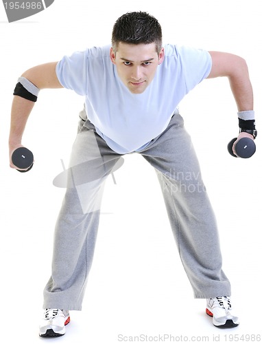 Image of man fitness isolated