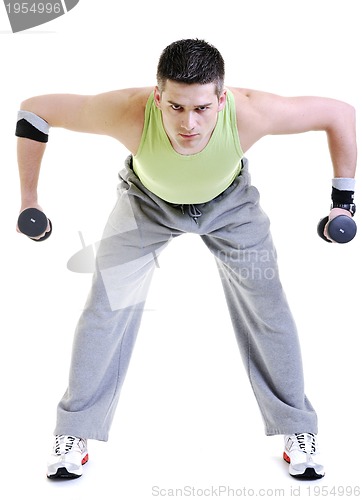 Image of man fitness isolated