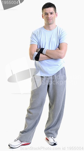 Image of man fitness isolated