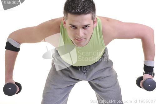 Image of man fitness isolated