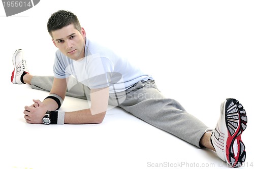 Image of man fitness isolated