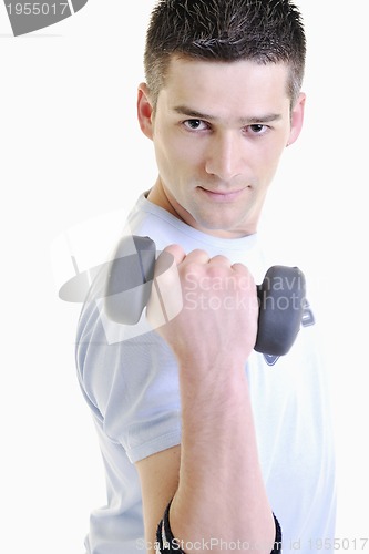 Image of man fitness isolated